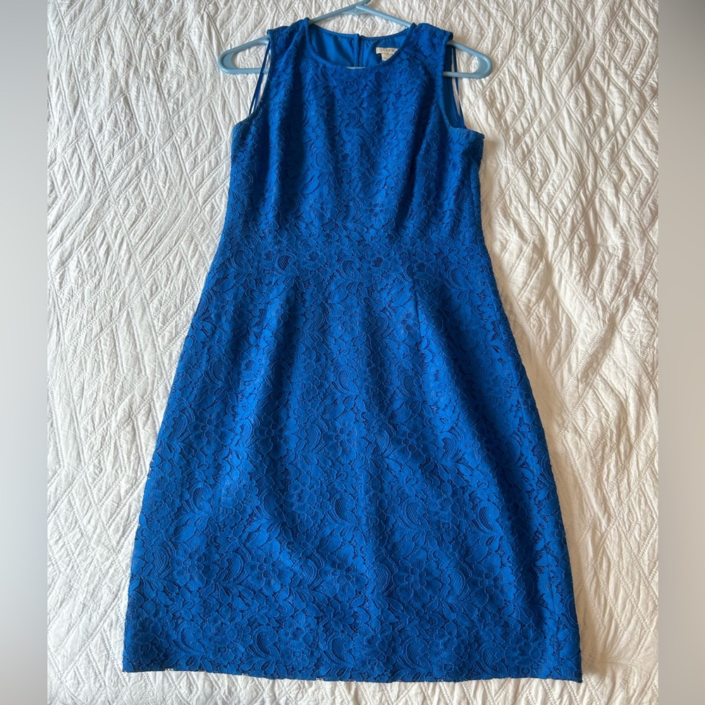 Blue floral lace dress size 4